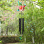 Campanillas de viento colibrí con flores para jardín y hogar