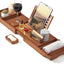Bandeja bambú baño expandible 41" antiderrap marrón