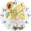 Reloj pared gnomo girasol silencioso arte moderno redondo