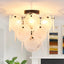 Lámpara techo cristal candelabro 4 luces vintage