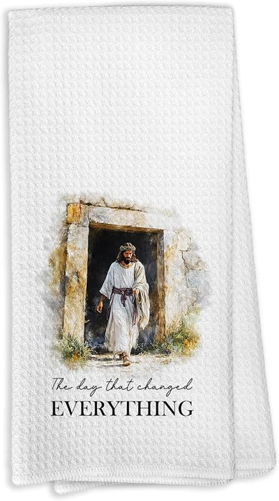 Toallas cocina cristianas pascua 16" regalo mujer