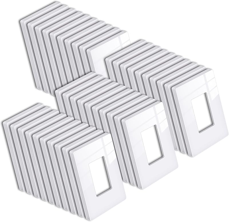 Cubierta salida pared decorativa 4.88x3.11" blanco