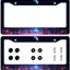 Marco matrícula aluminio pack 2 Cyberpunk City Fantasy Moon