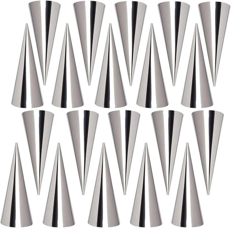 20 Moldes Cónicos Acero Inox 5pulg