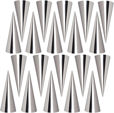 20 Moldes Cónicos Acero Inox 5pulg