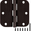 Pack 18 Bisagras Hierro 3.5x3.5pulg Negro Cepillado