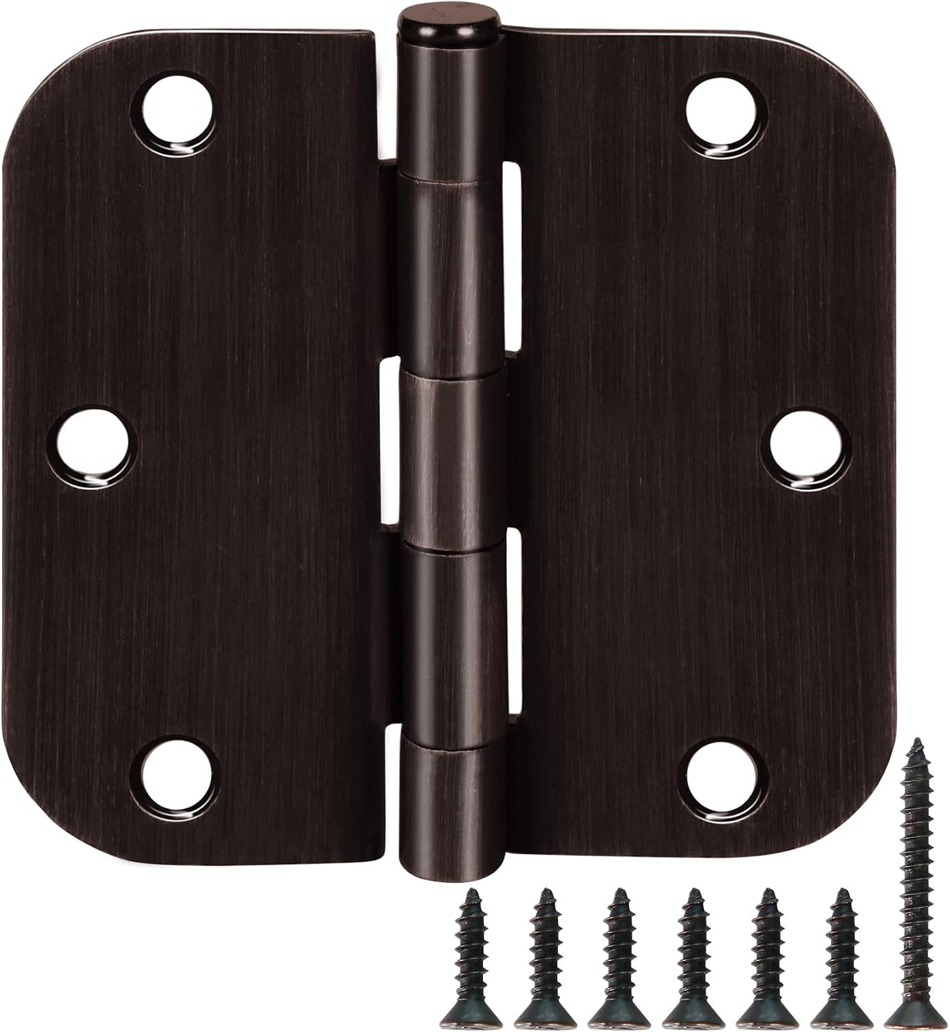 Pack 18 Bisagras Hierro 3.5x3.5pulg Negro Cepillado