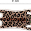 Tapete baño leopardo marrón antiderrap felpa