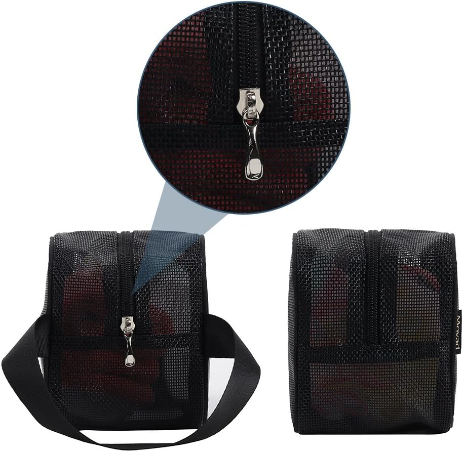 Bolsa malla organizadora ducha dormitorio universitario