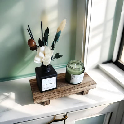 Elevador madera decoración 8.66x3.54" baño cocina