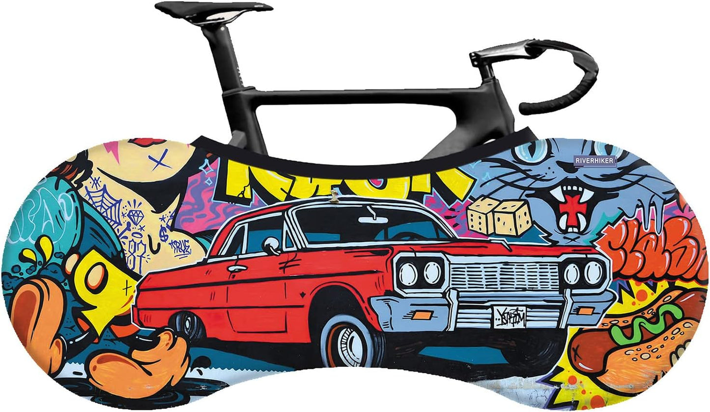 Cubierta elástica rueda bicicleta antipolvo lavable