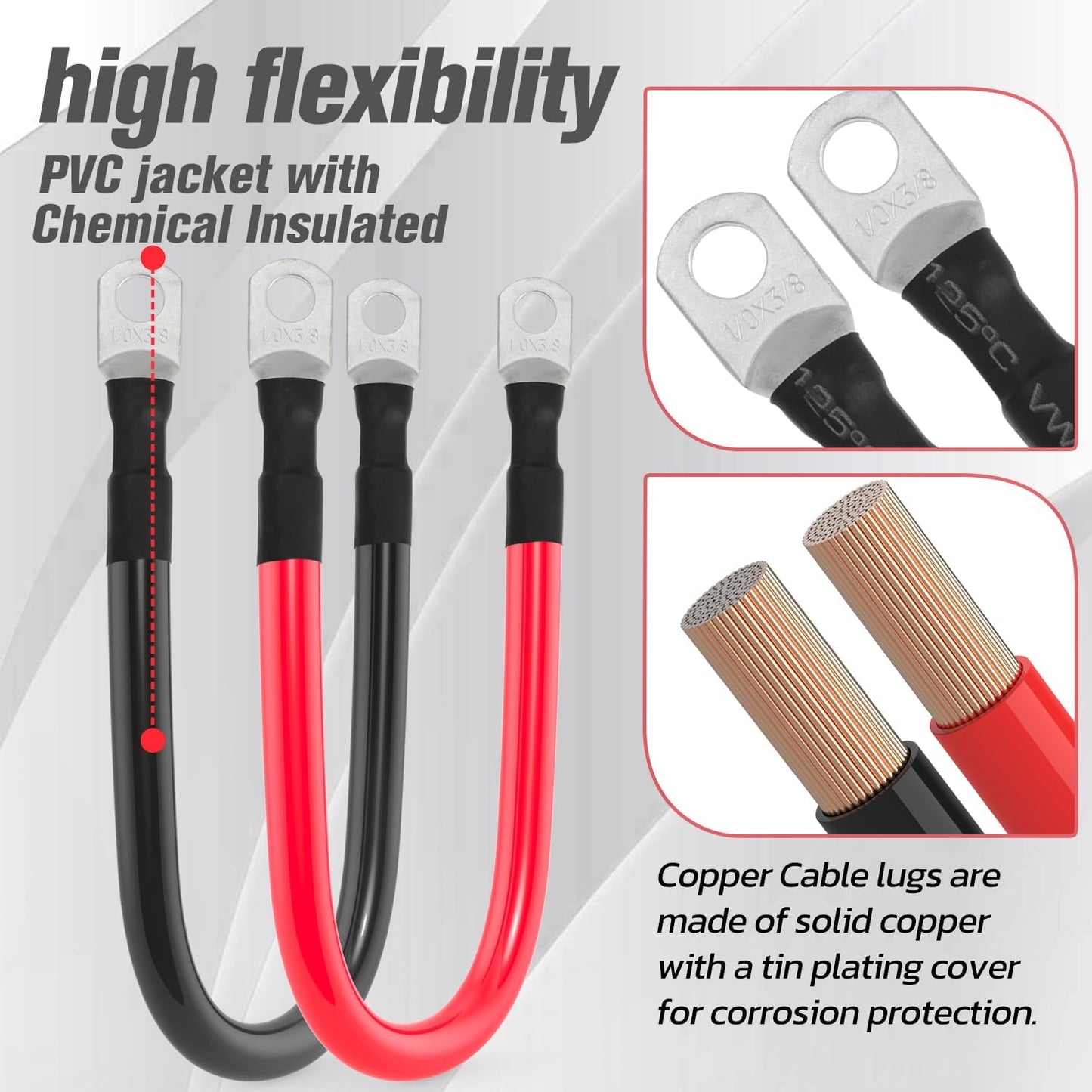 Cable batería 1/0 AWG para automotriz solar marino