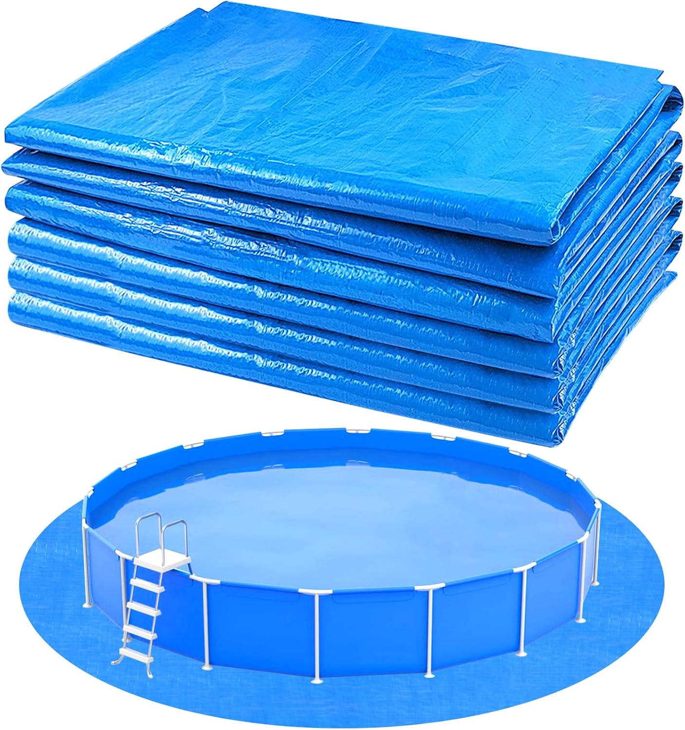 Protector suelo piscina redondo 10-11ft resistente pinchazos