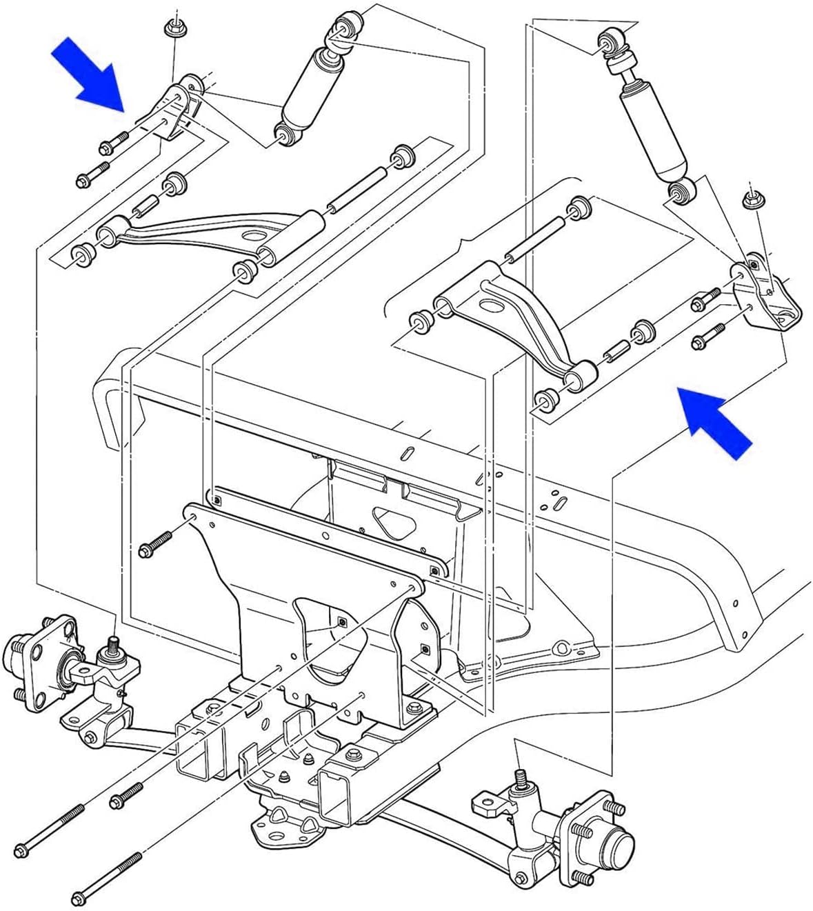 Kit reparación manguito buje brazo control Club Car Precedent 04-up