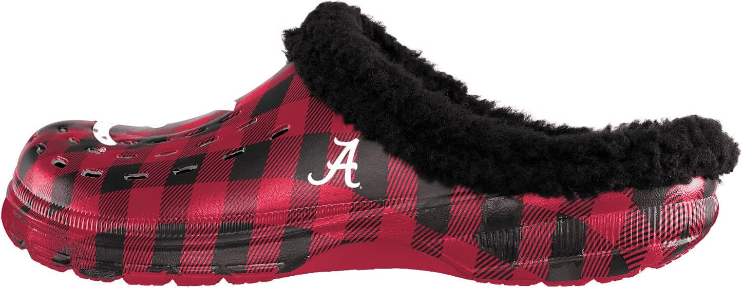 Zapatos de casa con forro sherpa estampado búfalo NCAA