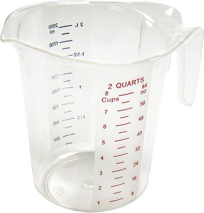 Vaso medidor 2qt transparente policarbonato