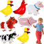 6 Globos Animales de Granja Mylar para Fiesta Temática
