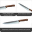 Cuchillo chef acero inox 8pulg mango madera