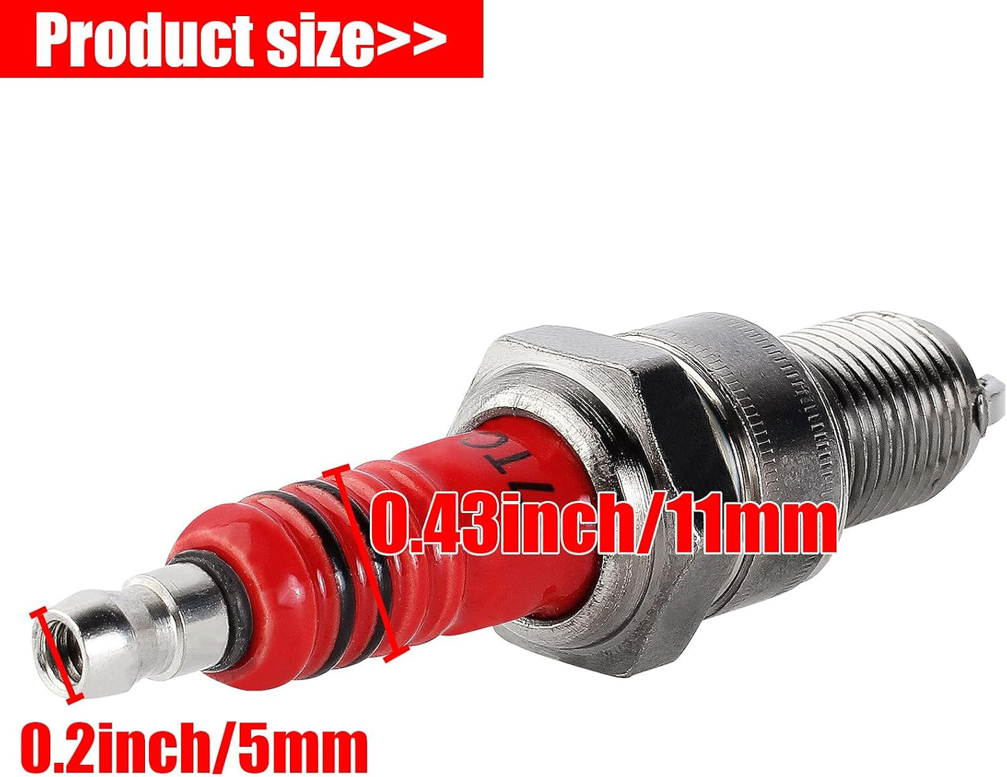 Bujía 3 electrodos F7TC para generador cortacésped motosierra