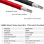 Cable extensión solar 10 AWG 20ft negro rojo resistente
