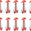 Set 10 Estacas Terraza Espina Pescado Hebilla Resorte Rojo