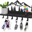 Soporte llaves pared con estante y ganchos 2en1 metal