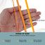 Cuerda elástica nailon 1/8pulg naranja 100pies campamento