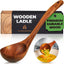 Cucharón madera teca mango 12.4pulg 2oz ecológico