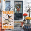 Bandera Halloween 12x18pulg doble cara decoración patio