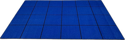 Bloques asiento aula alfombra azul 30 cuadrados 10x12ft