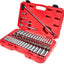 Set llaves vaso trinquete 3/8 pulg 73 Pzas 1/4-1 pulg