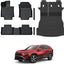 Alfombrillas piso Toyota RAV4 19-25 con protectores maletero