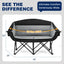 Silla campamento doble 600lb con portavasos