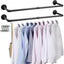 Perchero industrial de hierro 38" set 2 para lavandería