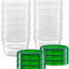 20 Contenedores 4oz Tapa Giratoria Tapa Verde Congelador