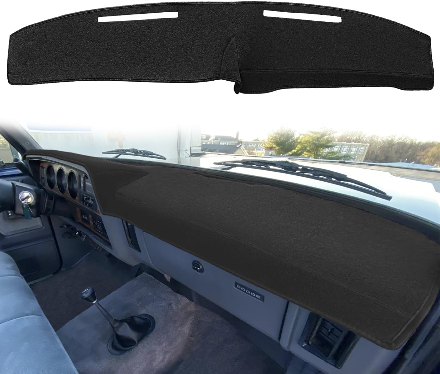 Alfombrilla tablero Dodge Ramcharger Power Ram Negro J188