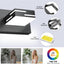 Lámpara Led Tocador Baño 30pulg 4 Luces Negro Mate Giratorio