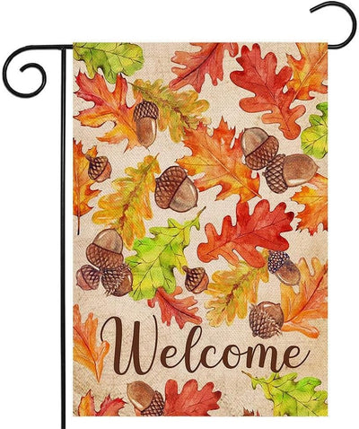Bandera jardín otoño 12.5x18pulg doble cara decorativa