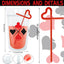 Set 24 Vasos Plástico Pajitas Reutilizables Fiesta