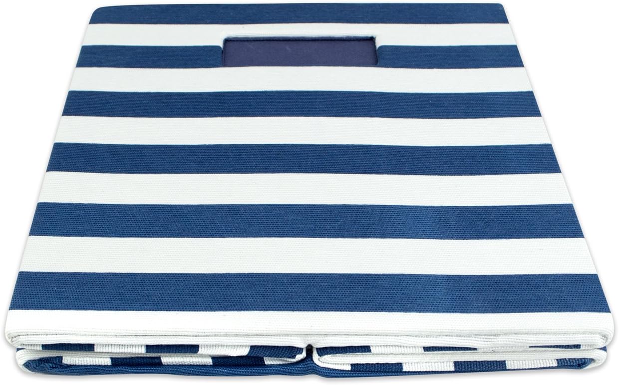 Cubos almacenamiento poliéster rígido plegable 11x11x11 azul