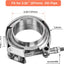 Abrazadera V escape acero inox 304 2.25pulg rápida 1 ud