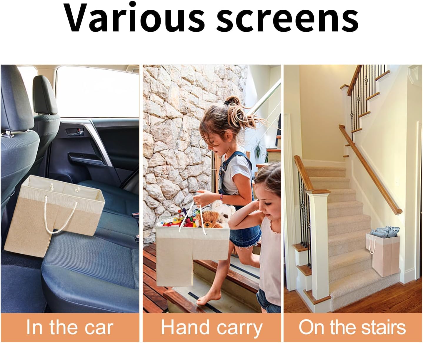 Cesta escalera 16" para moqueta y madera