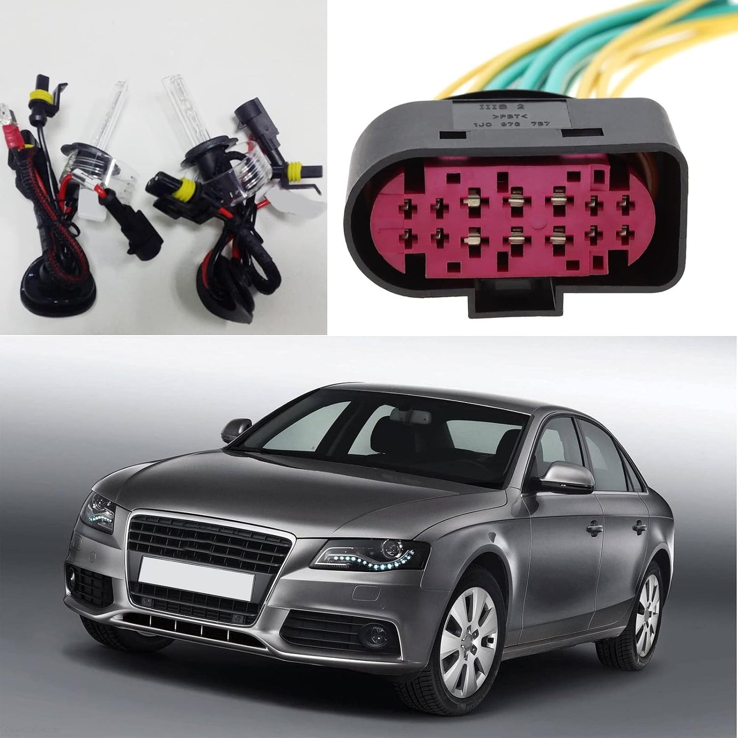 Conector enchufe xenón faros 14 pines comp VW Audi Skoda