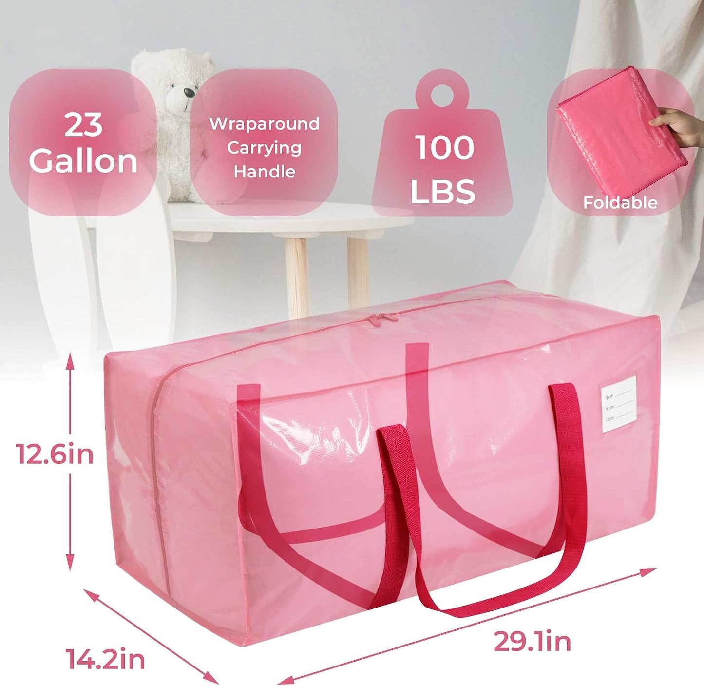 8 Pzas Bolsas Mudanza Resistentes con Asa y Cremallera