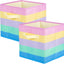 Cubos plegables con asas para armario 10.5x11x10.5pulg