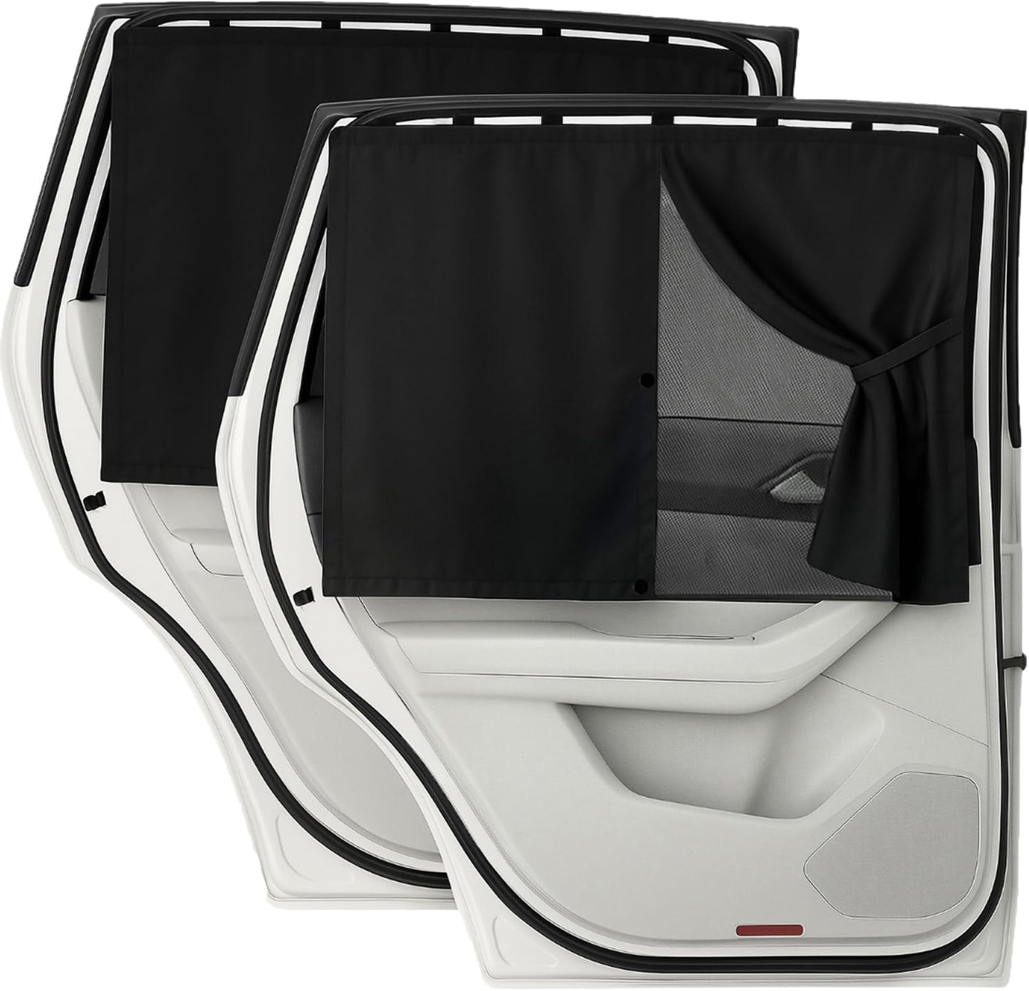 Cortinas magnéticas doble capa para auto bebé opacas transparentes