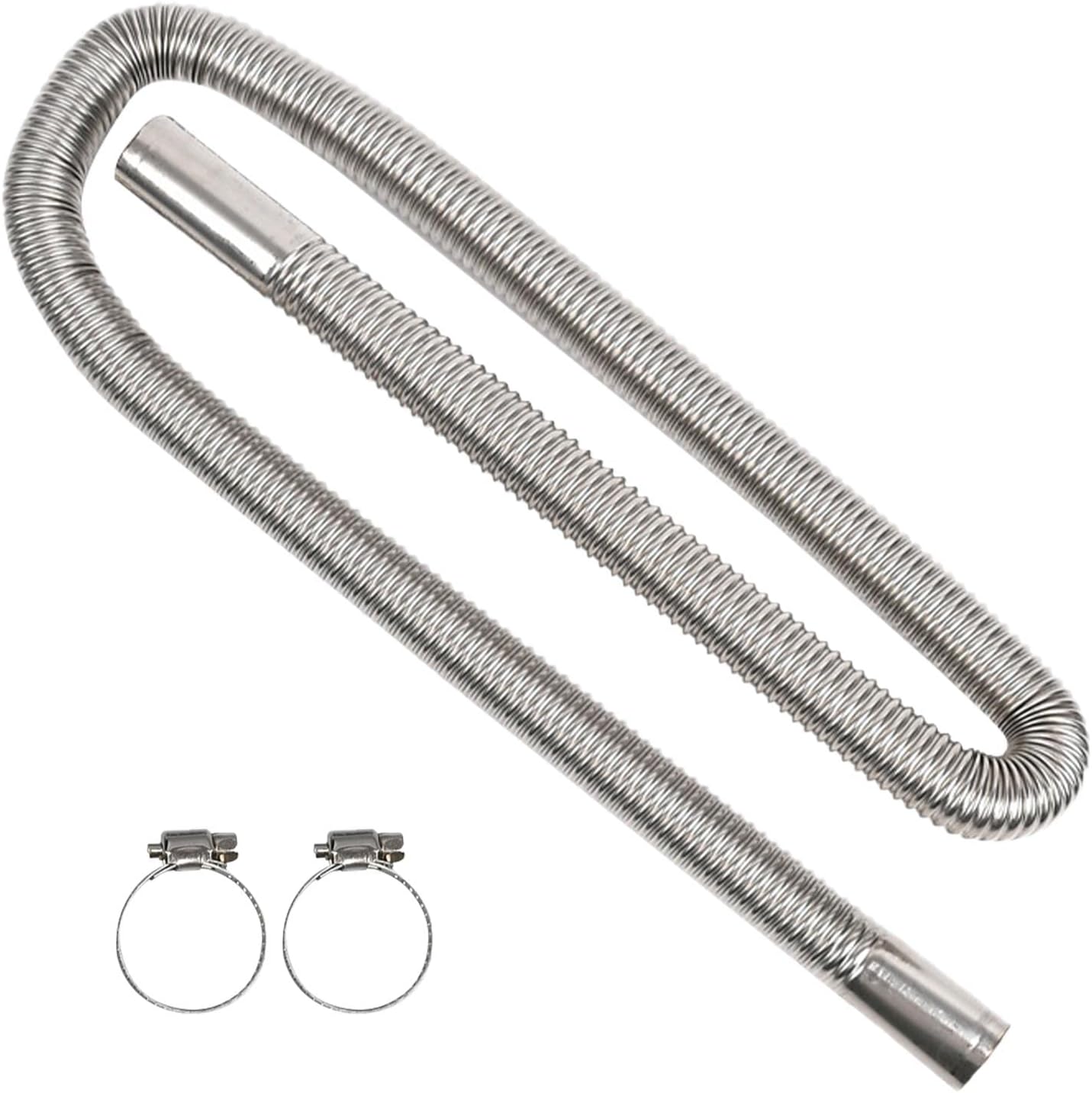 Tubo escape acero inox calentador aire estacionamiento