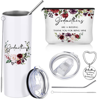 3 Pzas Propuesta Madrina Vaso Acero Inox 20oz Llavero Bautismo