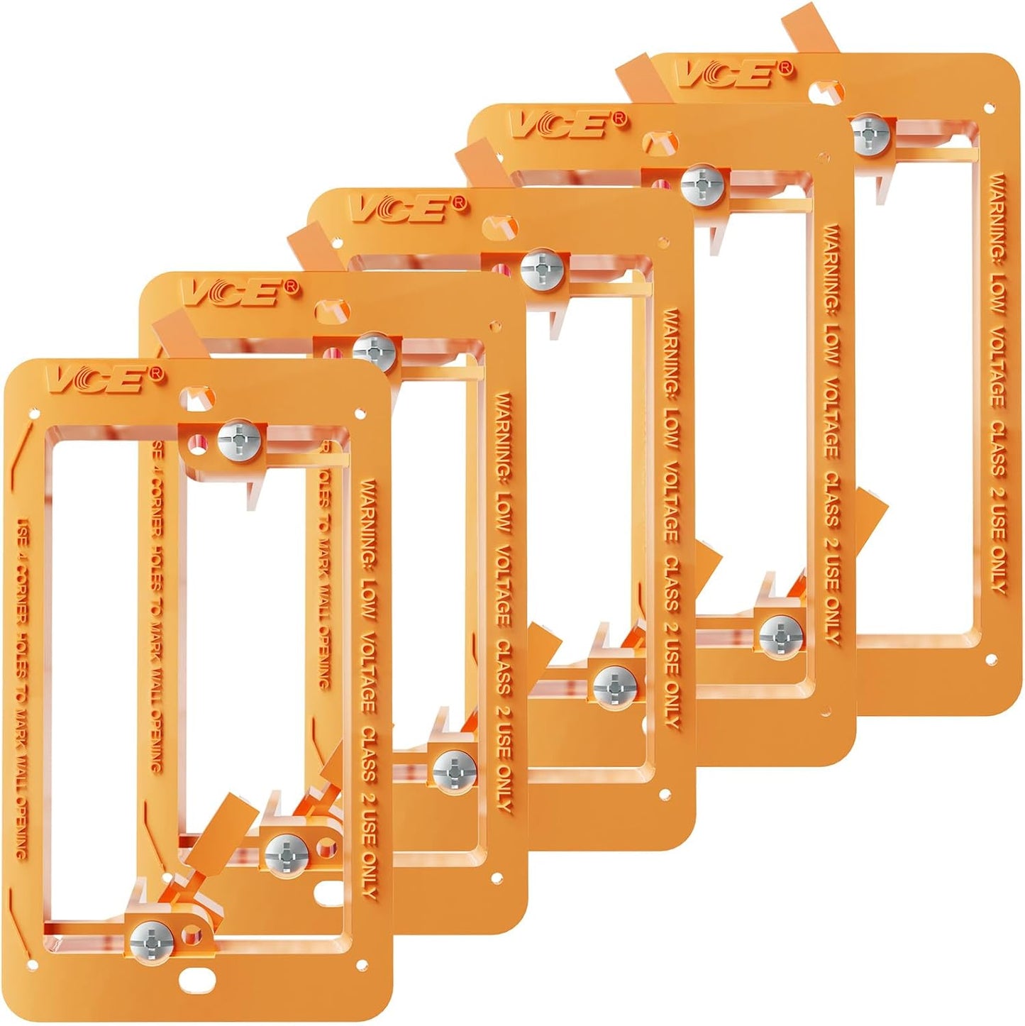 Soporte pared HDMI coaxial 5 Pzas