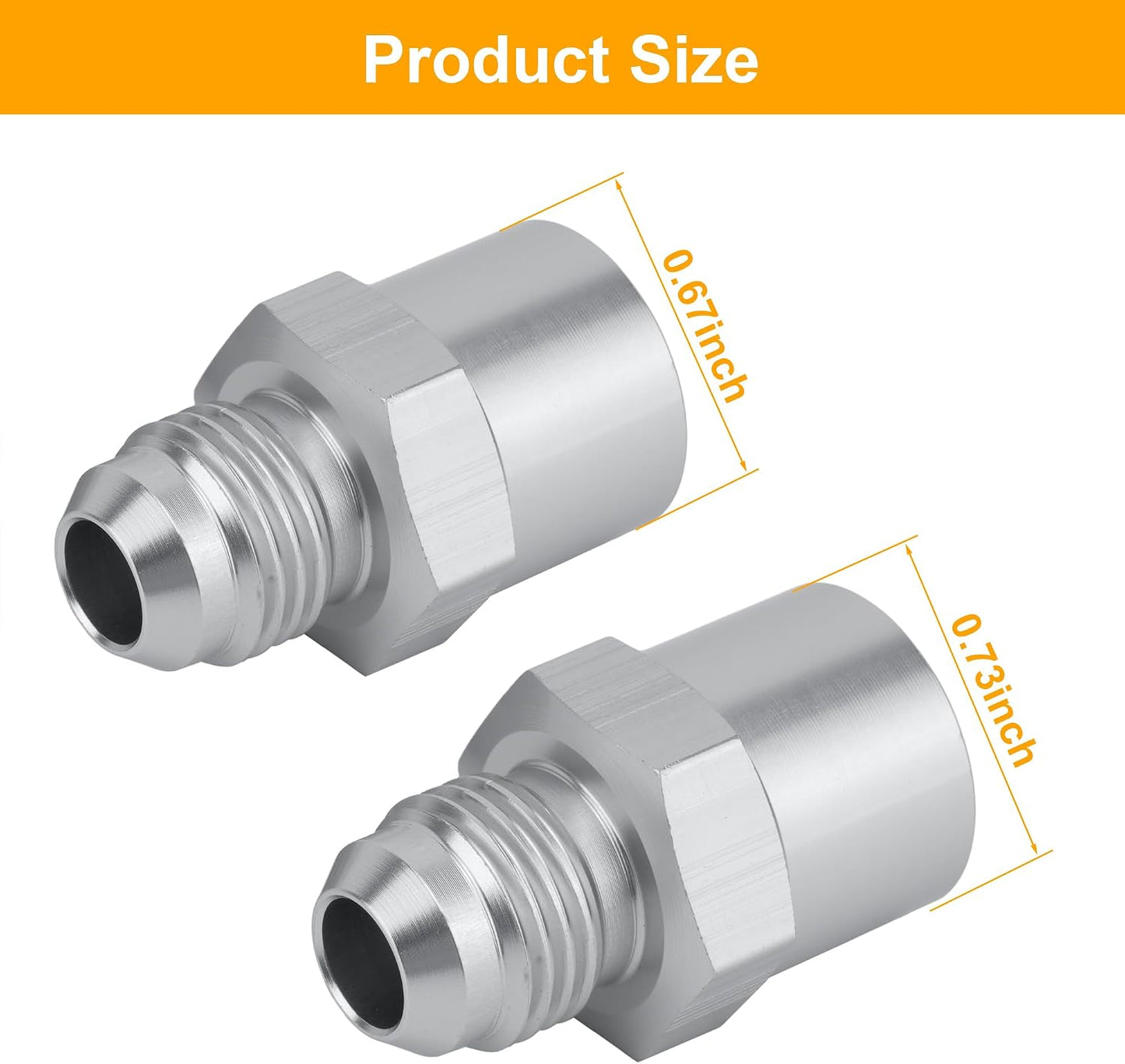 Set adaptadores 6AN comp GM TBI 47-0001 plateado